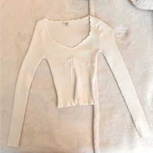 Aritzia Wilfred Soloist Long Sleeve Top